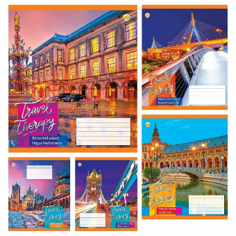 Купить Тетрадь 18 л. клетка «Travel» Тетрада оптом